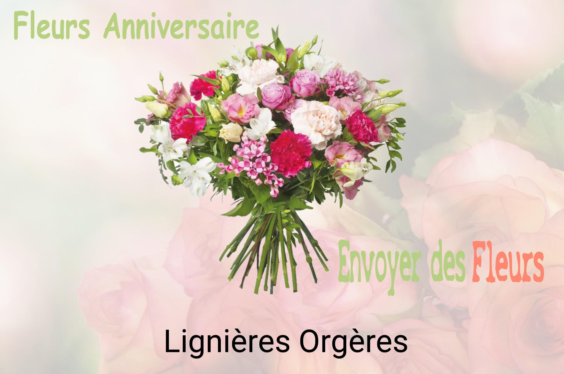 Bouquet de fleurs d’anniversaire livré à Lignières-Orgères